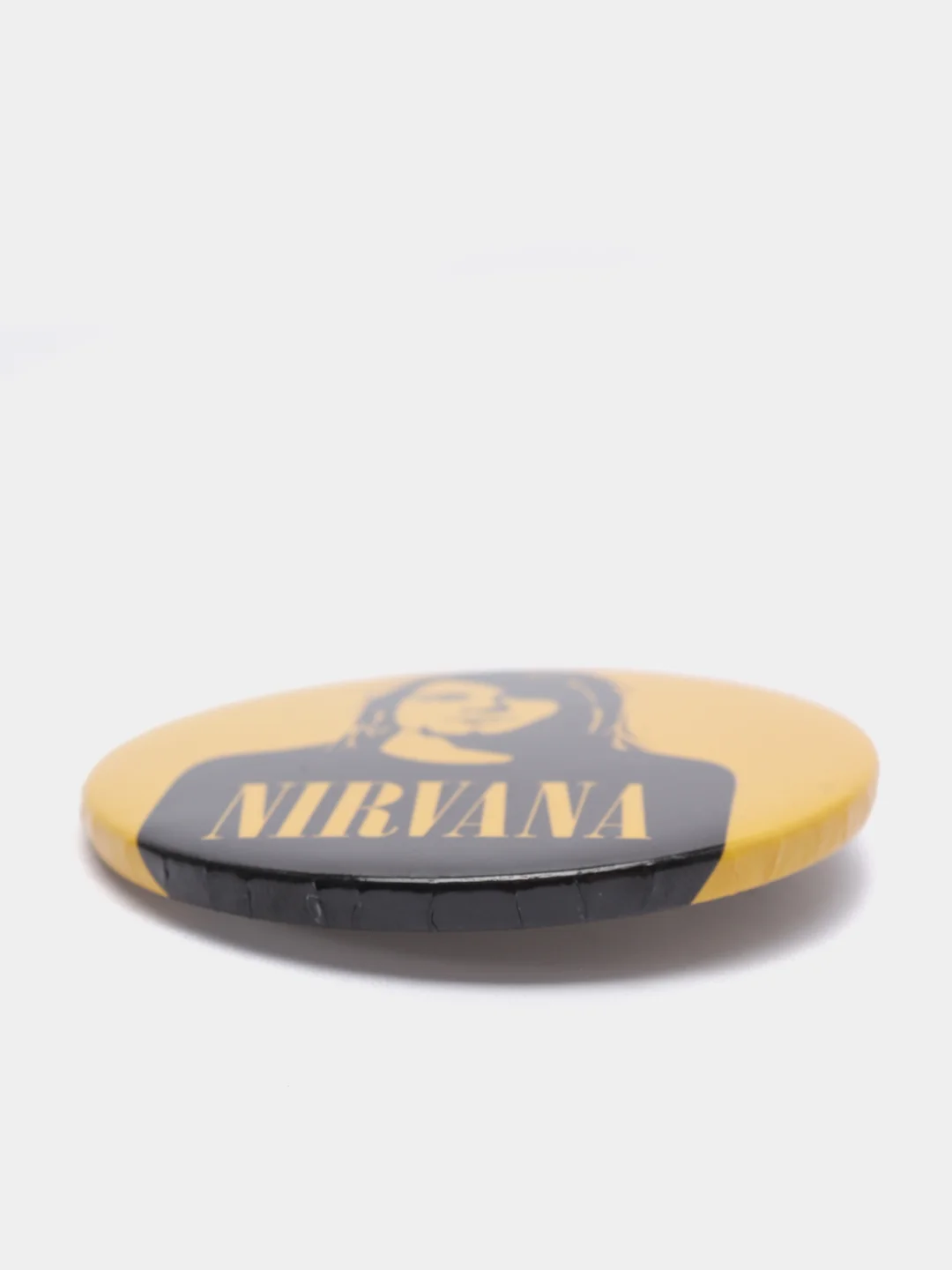 Золотой значки Nirvana большие 56 мм, Нирвана