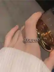 Кольцо "Цепь" Amore store, серебристое