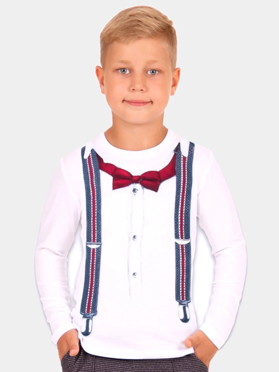 Футболка для мальчика, с длинным рукавом