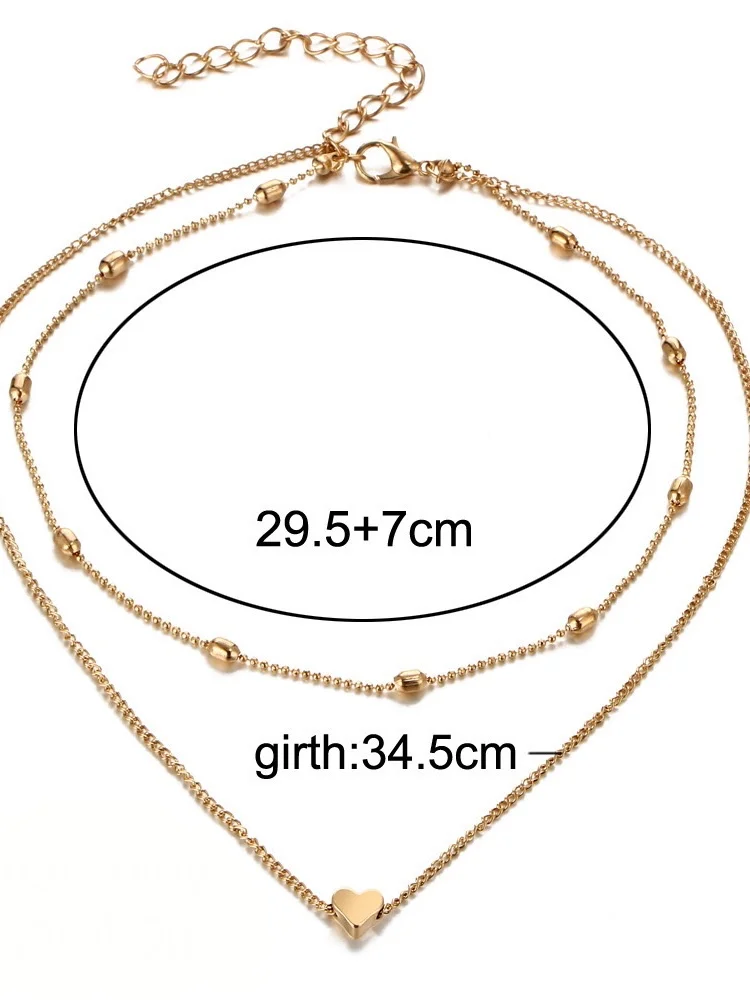 Цепь двойная Amore store "Сердце"