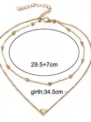 Цепь двойная Amore store "Сердце"