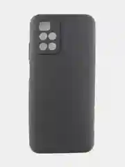 Черный чехол для Xiaomi Redmi 10 силиконовый с soft touch покрытием