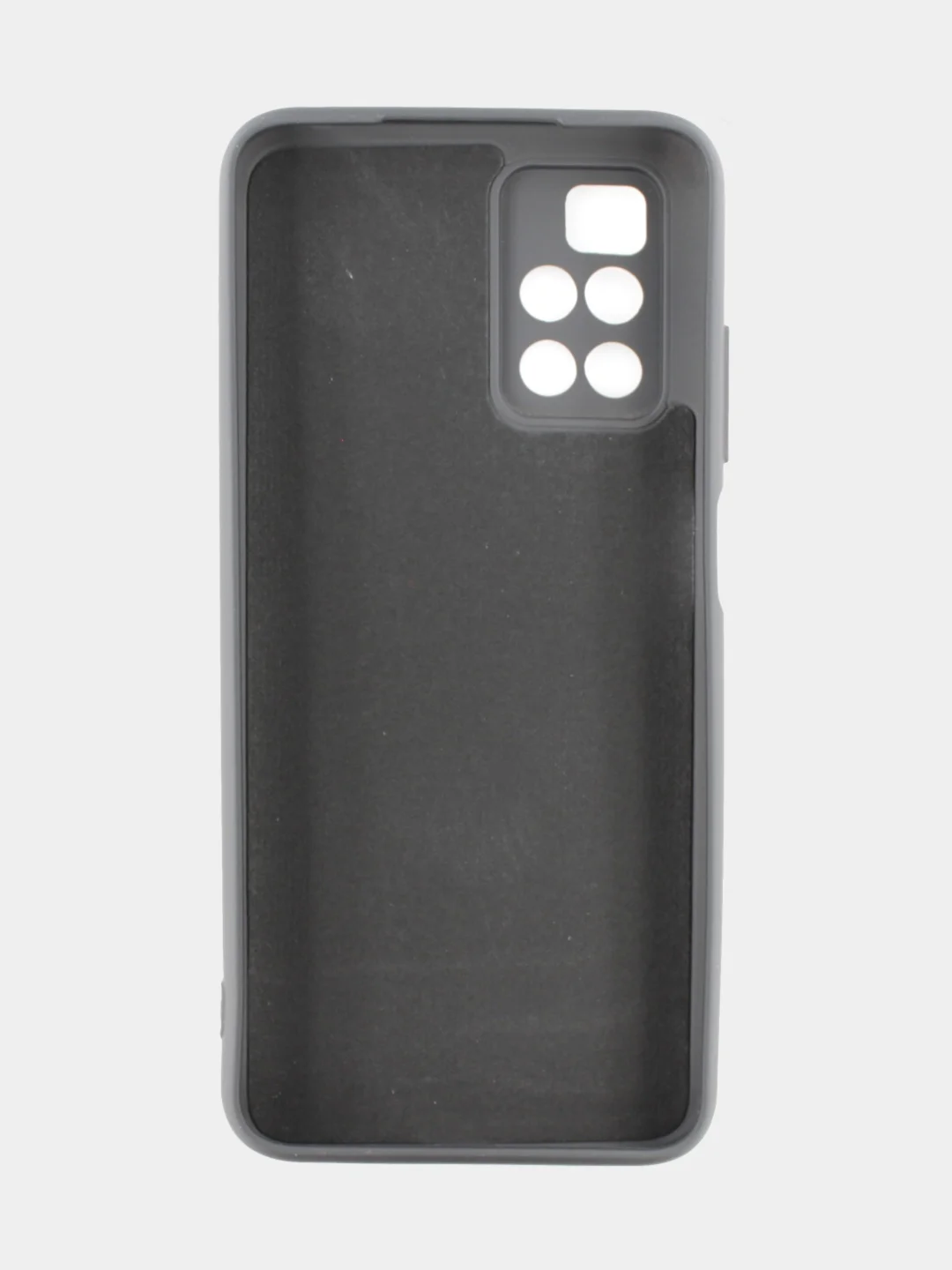Черный чехол для Xiaomi Redmi 10 силиконовый с soft touch покрытием