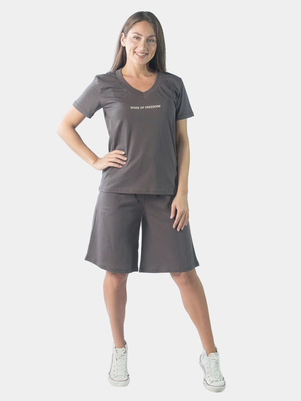 Костюм женский sense of freedom КК1431П3 коричневый, KLERY