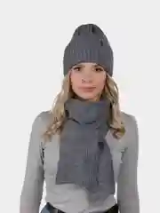 Комплект шапка бини и снуд