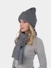 Комплект шапка бини и снуд