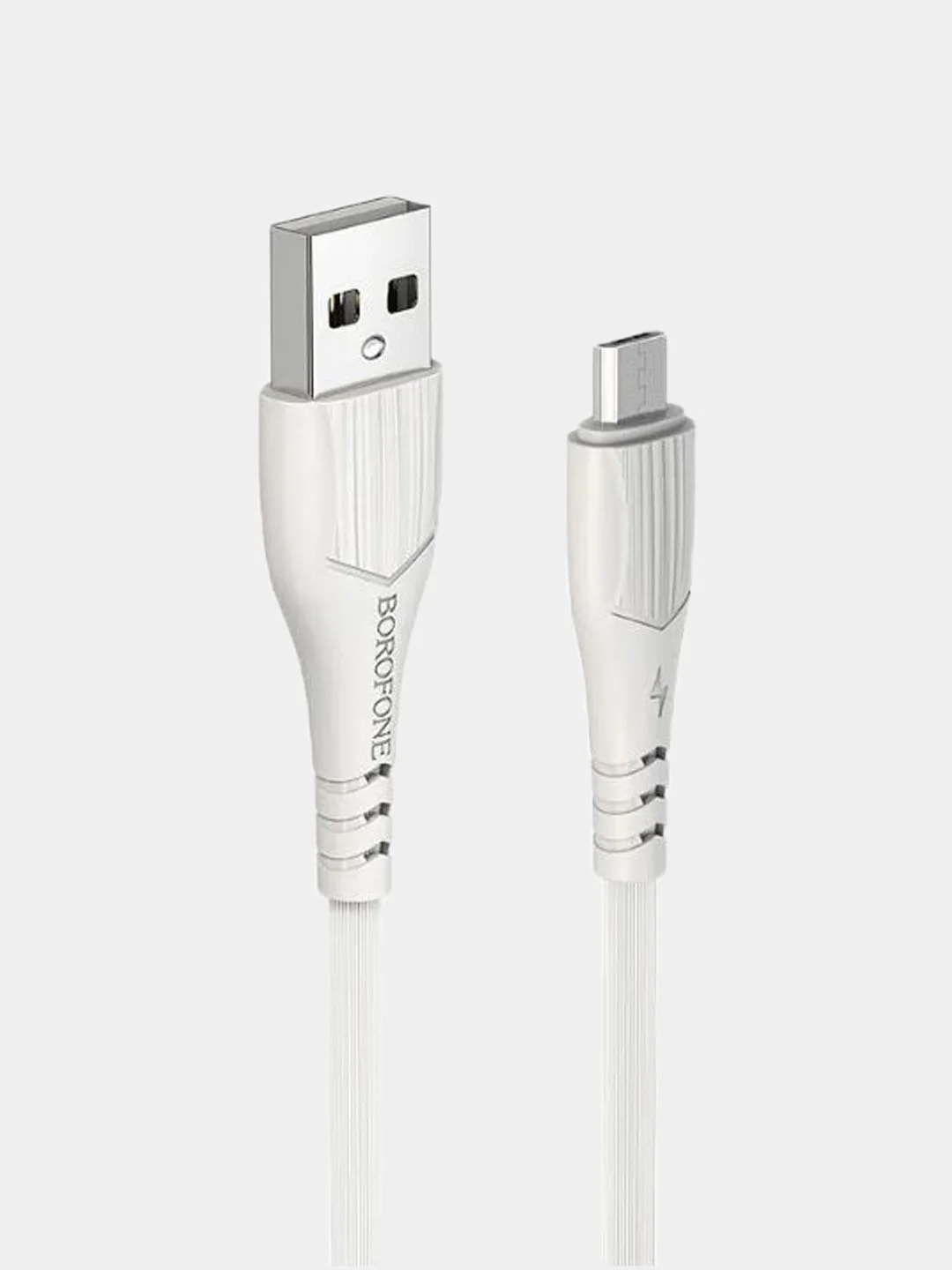Черный кабель зарядный BOROFONE BX37 (1m, Micro-USB/Type-C/Lightning) для Android и Apple iPhone