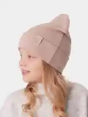 Бежевый шапка для девочки HiBy, бини