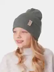 Зелёный хаки шапка для девочки HiBy, бини