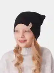 Черный шапка для девочки HiBy, бини