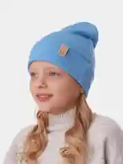Голубой шапка для девочки HiBy, бини