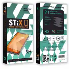 Защитное стекло STiX 10D Samsung A02/A02s/A03s/A12/M12/A32 5G с рамкой, черное в упаковке