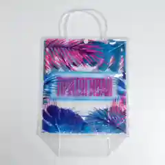 Вишнёвый пакет пластиковый Be different, 23 х 27 х 11,5 см