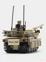 Бежевый конструктор для мальчиков военный самолет Истребитель, 331 деталь