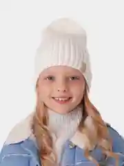 Вязаная шапка для девочки HiBy