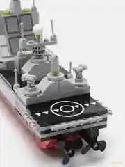 Серый конструктор для мальчиков военный самолет Истребитель, 331 деталь