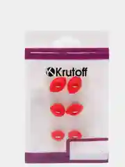 Комплект амбушюр Krutoff для наушников (3 пары, размер S, M, L) красные