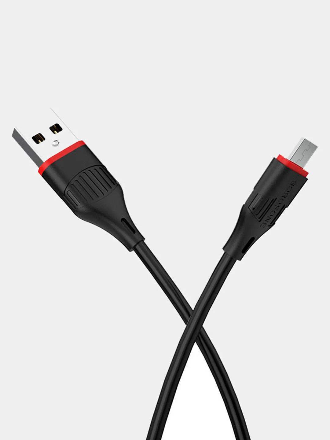 Кабель зарядный BOROFONE BX17 microUSB, Type-C, Lightning, черный