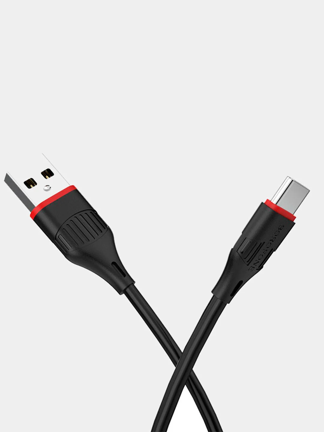Кабель зарядный BOROFONE BX17 microUSB, Type-C, Lightning, черный