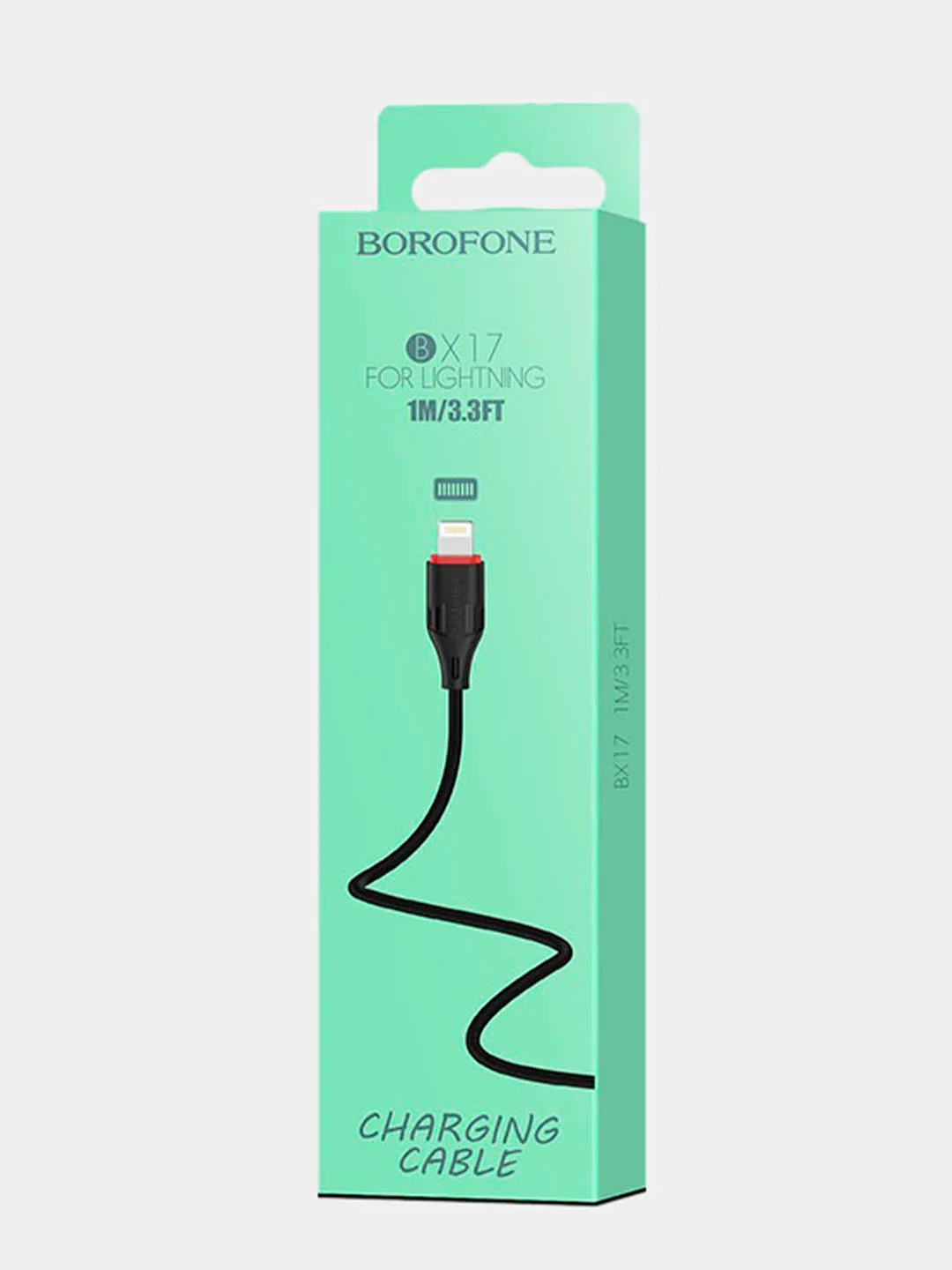 Кабель зарядный BOROFONE BX17 microUSB, Type-C, Lightning, черный