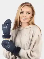Варежки женские / Варежки непромокаемые, несколько расцветок / Теплые варежки на меху