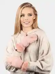 Розовый варежки женские / Варежки непромокаемые, несколько расцветок / Теплые варежки на меху