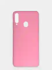 Розовый чехол Samsung Galaxy A20s, Самсунг Галакси А20с силиконовый цветной матовый