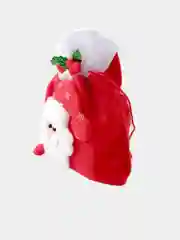 Белый новогодний мешочек для подарков, новогодняя сумка для подарков, новогодняя упаковка