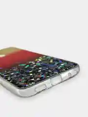 Багровый samsung Galaxy A60, Самсунг Галакси А60, чехол силиконовый с блестками