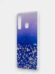 Фиолетовый samsung Galaxy A60, Самсунг Галакси А60, чехол силиконовый с блестками