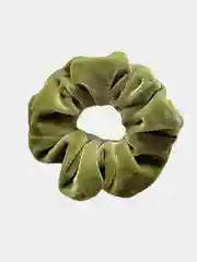 Зеленый бархатная резинка для волос