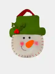 Зеленый новогодний мешочек, новогодняя сумка для подарков, новогодняя упаковка