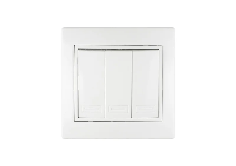 Выключатель скрытой установки, 10А (1,2,3 клавиши) белый купить по цене ...