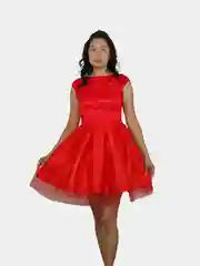 Алый платье вечернее