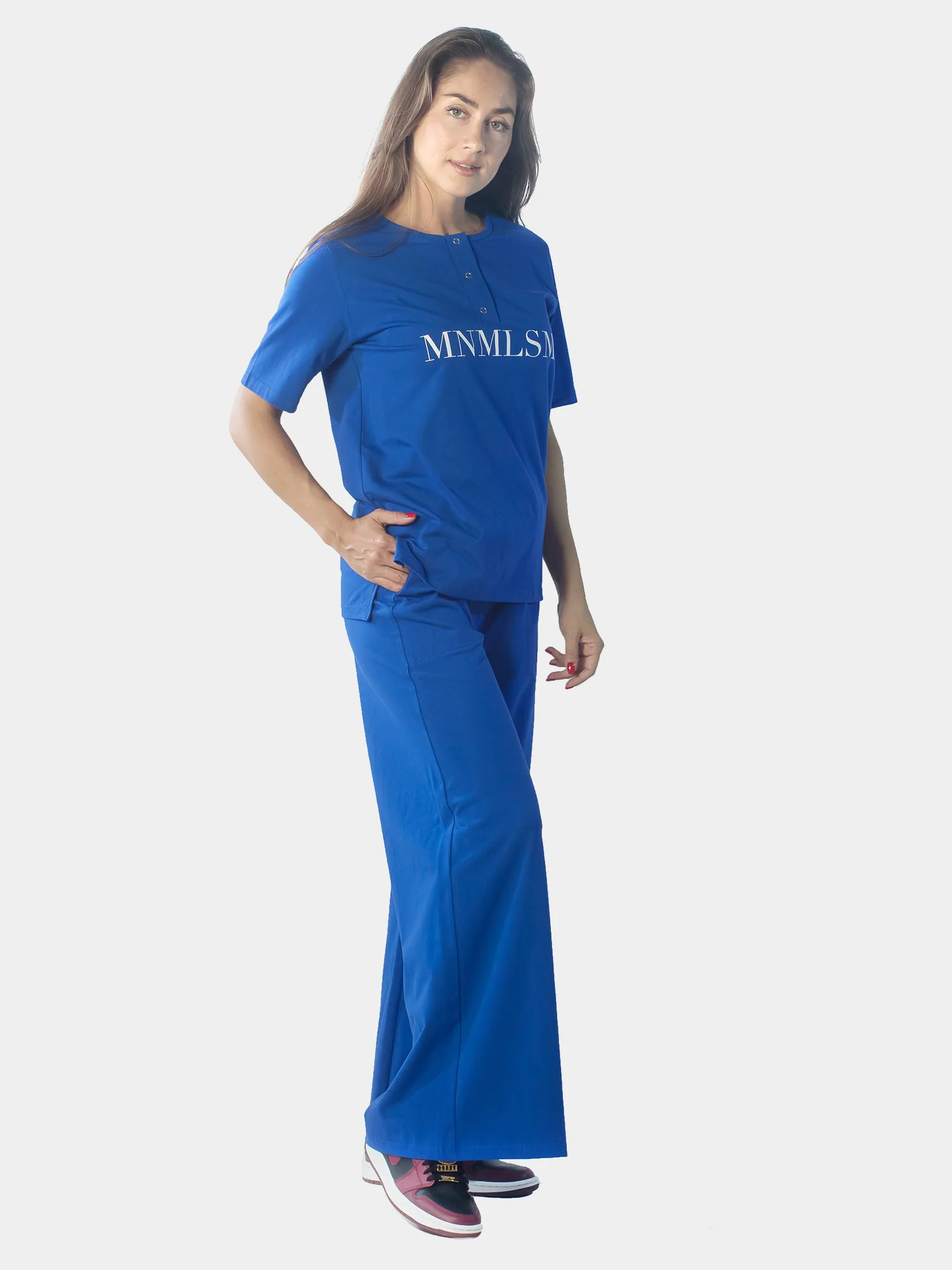Костюм женский MNMLSM, васильковый, KLERY