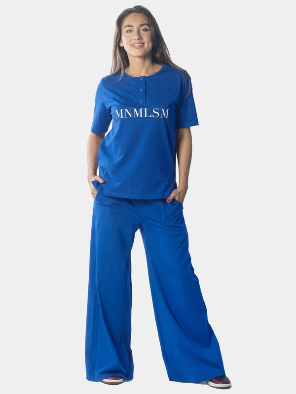 Костюм женский MNMLSM, васильковый, KLERY