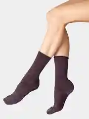 Бордовый носки женские Giulia Ws4 rib lurex 001