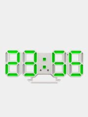 Часы с будильником Perfeo "LUMINOUS 2", LED, зелёная подсветка