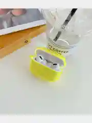 Желтый силиконовый чехол для AirPods 1/2, Pro,  неон