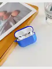Синий силиконовый чехол для AirPods 1/2, Pro,  неон
