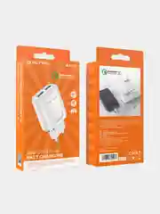 Блок питания 2USB 3A 18W Borofone BA54A, Зарядное устройство PD 18W+QC3.0 быстрая зарядка