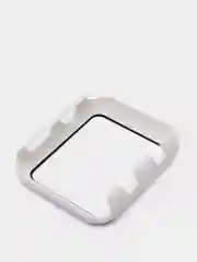 Белый бампер с защитным стеклом для Apple Watch 38/40/41/42/44/45/49
