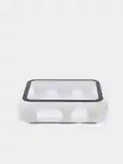 Белый бампер с защитным стеклом для Apple Watch 38/40/41/42/44/45/49