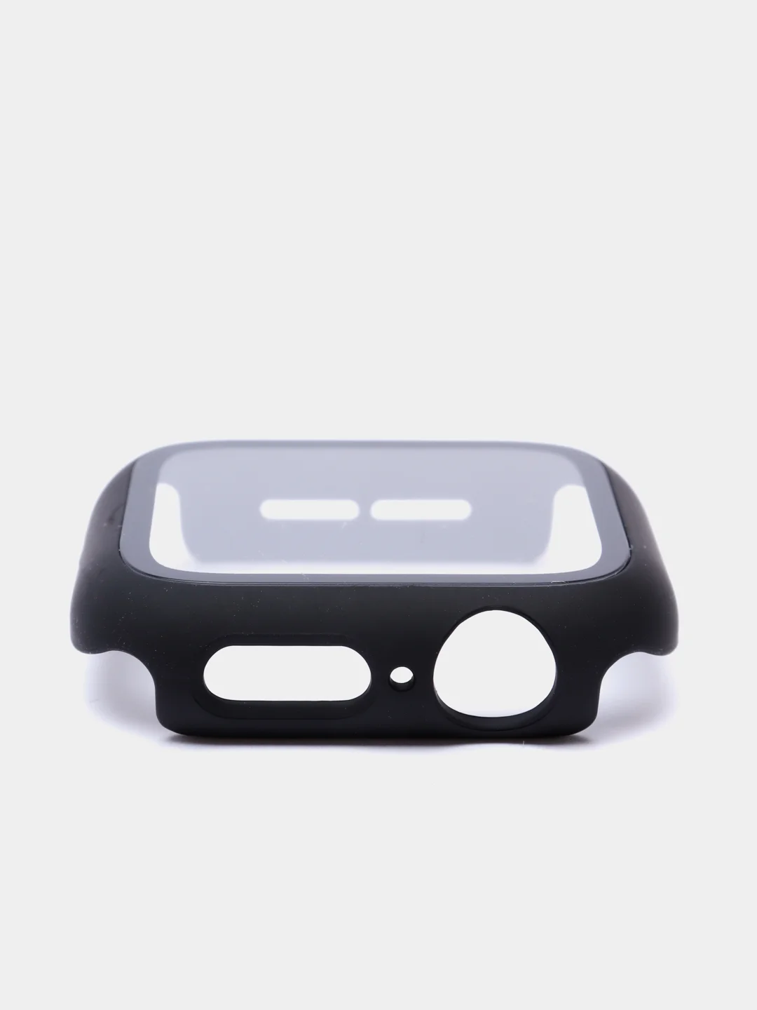 Черный бампер с защитным стеклом для Apple Watch 38/40/41/42/44/45/49