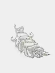 Серебряный перья декоративные из фоамирана
