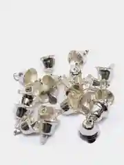 Серебряный колокольчик металлический   рождественский