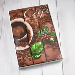 Коричневый полотенца кухонные подарочный набор из 3-штук