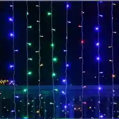 Гирлянда-штора, разноцветная
