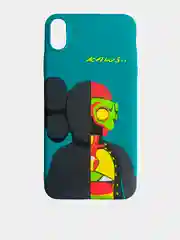 Зеленый светящийся чехол-накладка LUXO для iPhone XS Max с флуоресцентным рисунком KAWS