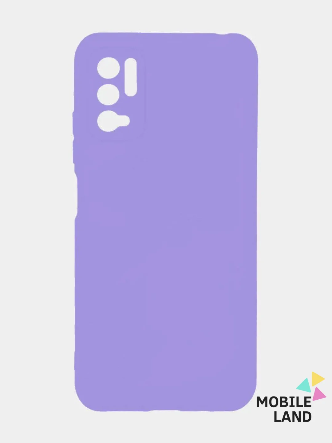 Лавандовый чехол силиконовый Xiaomi Redmi Note 10T / POCO M3 Pro, матовый, цветной